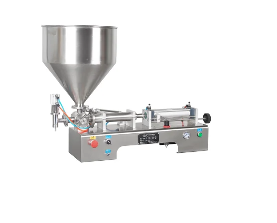 Semi Auto Single Head Piston Paste Filler Cream Gel Bottle Perfume Oil  Filling Machine