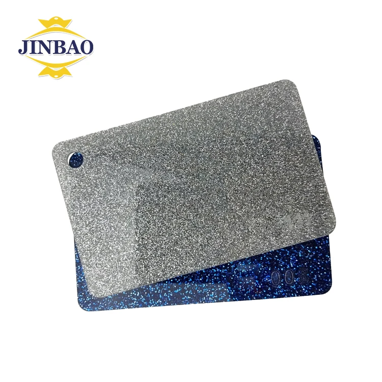 JINBAO factory provide cast raw PMMA color perspex plastic pattern marble glitter  acrylic sheet for interior nail decoration