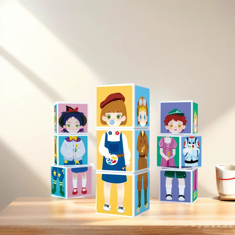 Wholesales Environmentally Friendly children toys 3D magnetic cube building blocks educational cube magic cube magnetic
