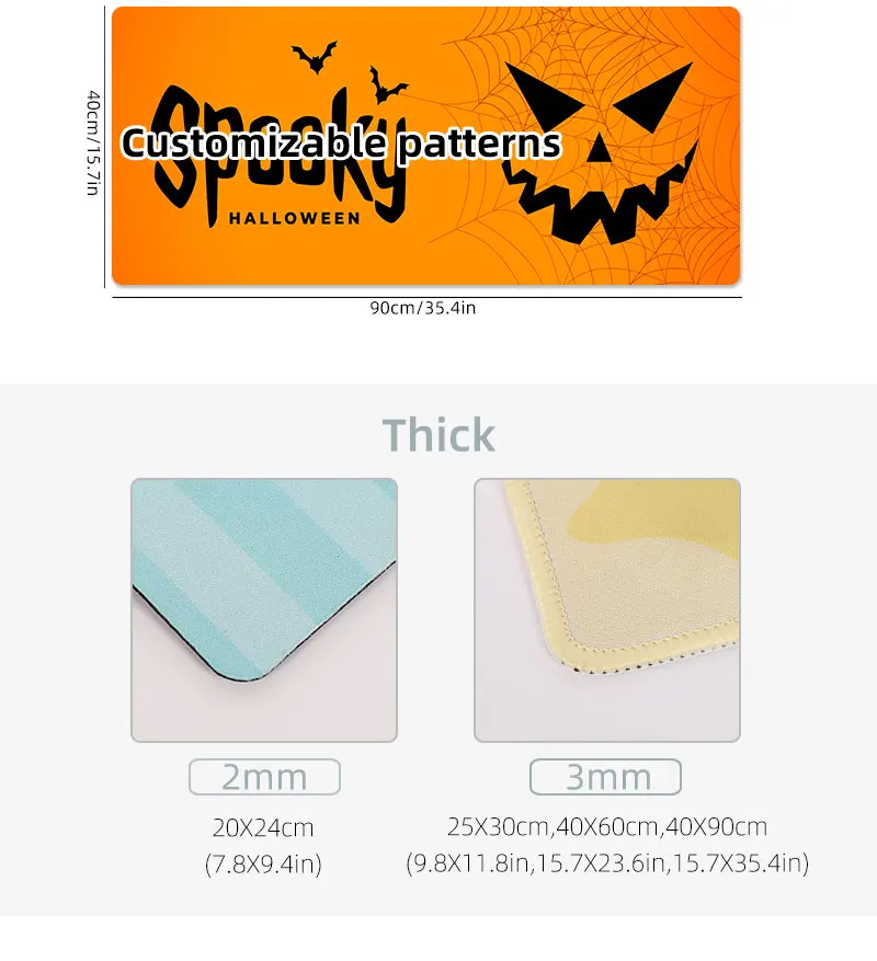 Custom Design Factory Price Gaming Mousepad Pattern Sublimation Printing Rectangle Mouse Pad With Logo