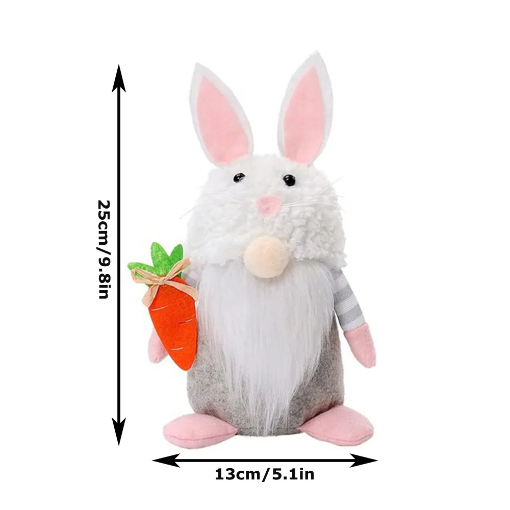 New Easter Rabbit Gnomes Doll Easter Gift Cartoon Bunny Gnomes Happy Easter Gnomes For Holiday Home Decoration