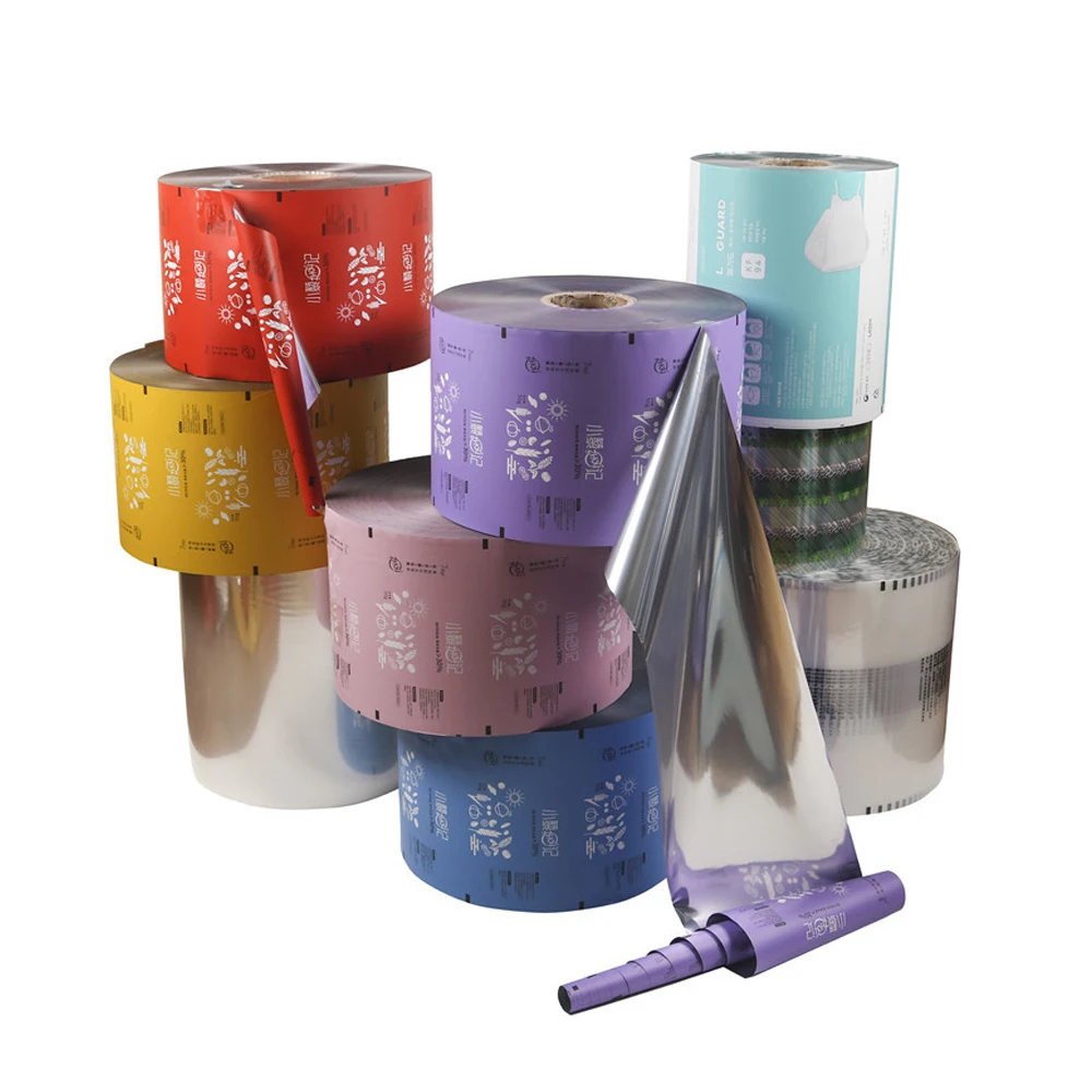 Food packaging laminated roll film/Customized printed plastic roll film/Aluminum foil film for food packaging