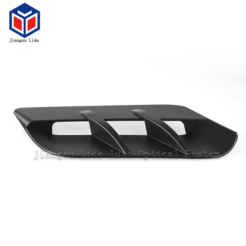 Black Engine Hood Air Outlet Vent Moulding Cover Trim Decorative For Dodge Challenger 2015+