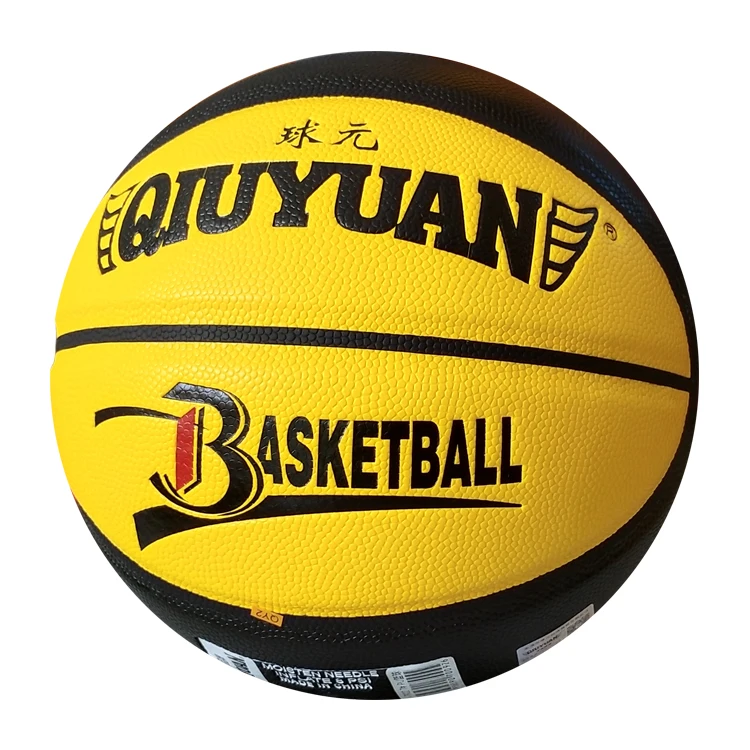Custom logo print indoor outdoor Training Qiuyuan OEM Basketball Ball low order quantity reasonable price PU  basketball
