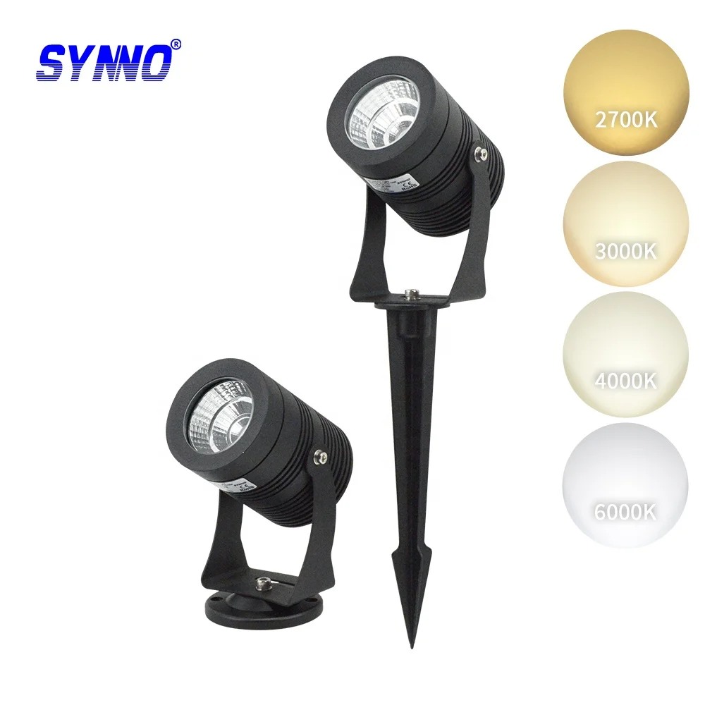 3w 5w 7w 10w 18w out door lights garden spot light aluminum waterproof ip65 lawn lamp 12v garden led spike light