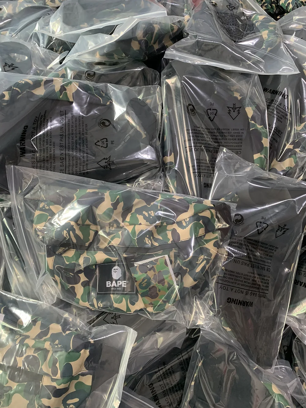 BAPE 2021 армейская зеленая камуфляжная повседневная спортивная сумка-мессенджер поясная