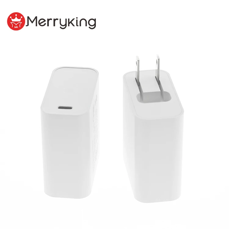 Folding US plug 5v 3a 9v 3a 12v 3a 15v 3a 20v 2.25a Wall Usb Type C Charging Adapter PD 45w Usb-c charger