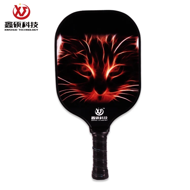 High Quality Glass Surface  Composite Core Pickleball Long Pickleball Paddle Surface