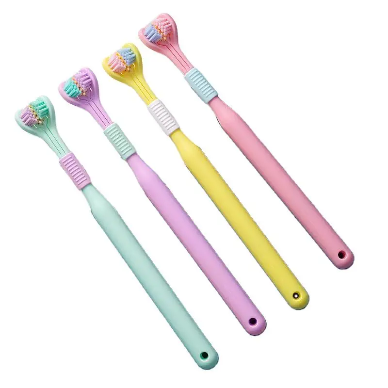 SKYLARK New Arrival Efficeniect Cleaning Toothbrush with 3 Bristles for Adult and children