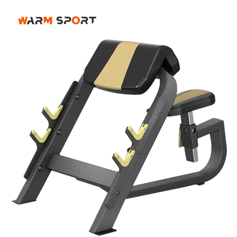 Professional Commercial Strength Gym Equipment Exercise Seated Preacher Curl Weight Bench
