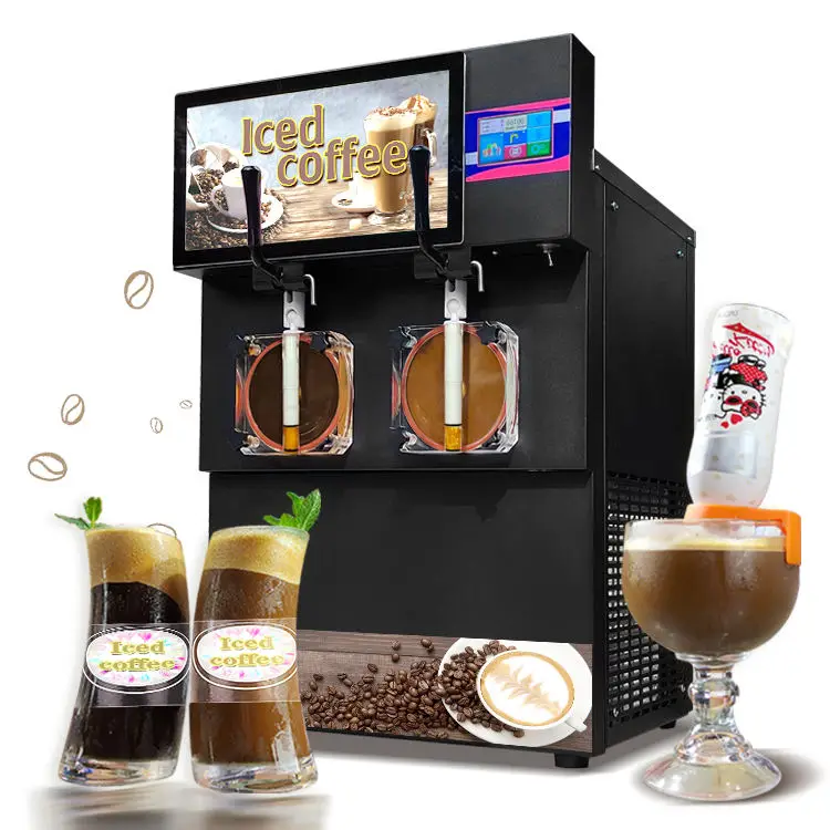 Kolice 2 tank mini slush machine maker home use granizadora slushice frozen machine slush drink margarita machine