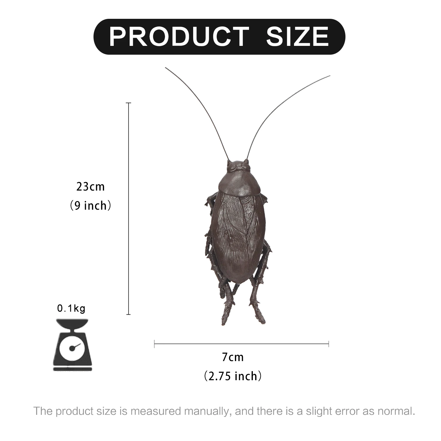 
Molezu naughty toys big cockroach halloween home decor halloween decoration party supplies 