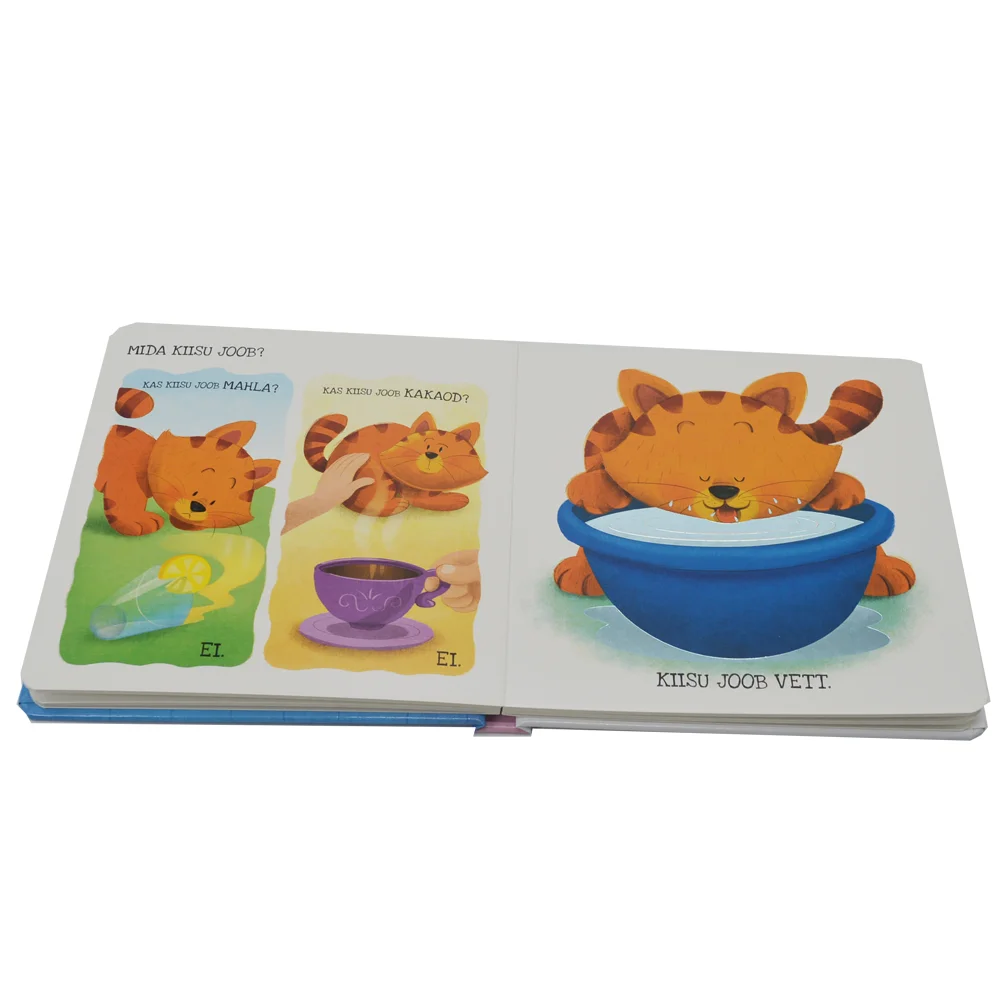 Низкая цена, изготовленная на заказ, комиксная доска в твердом переплете, детская книга с прикосновением и ощущением