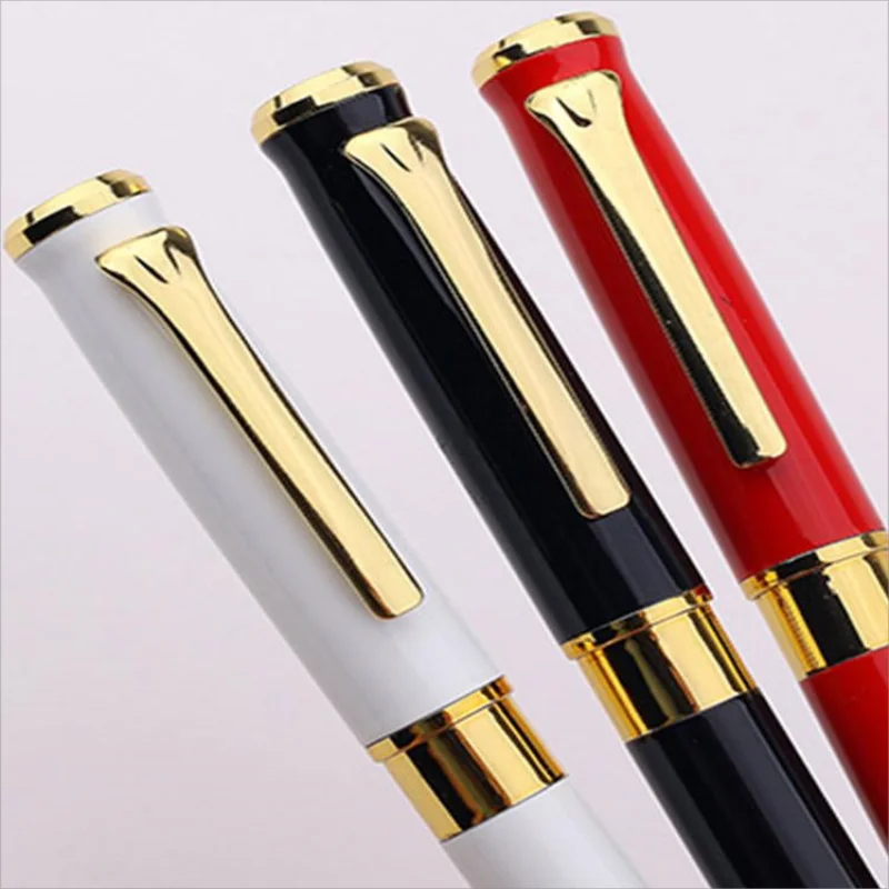Factory Wholesale High-End Blue Ink Metal Gel Pen 0.7mm Ballpoint Pencil Custom Logo Signature Office Business Gift 1.0mm