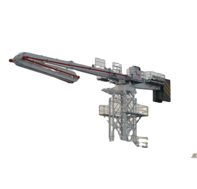 38M concrete machinery climbing type hydraulic spreader lattice tower concrete placing boom for sale