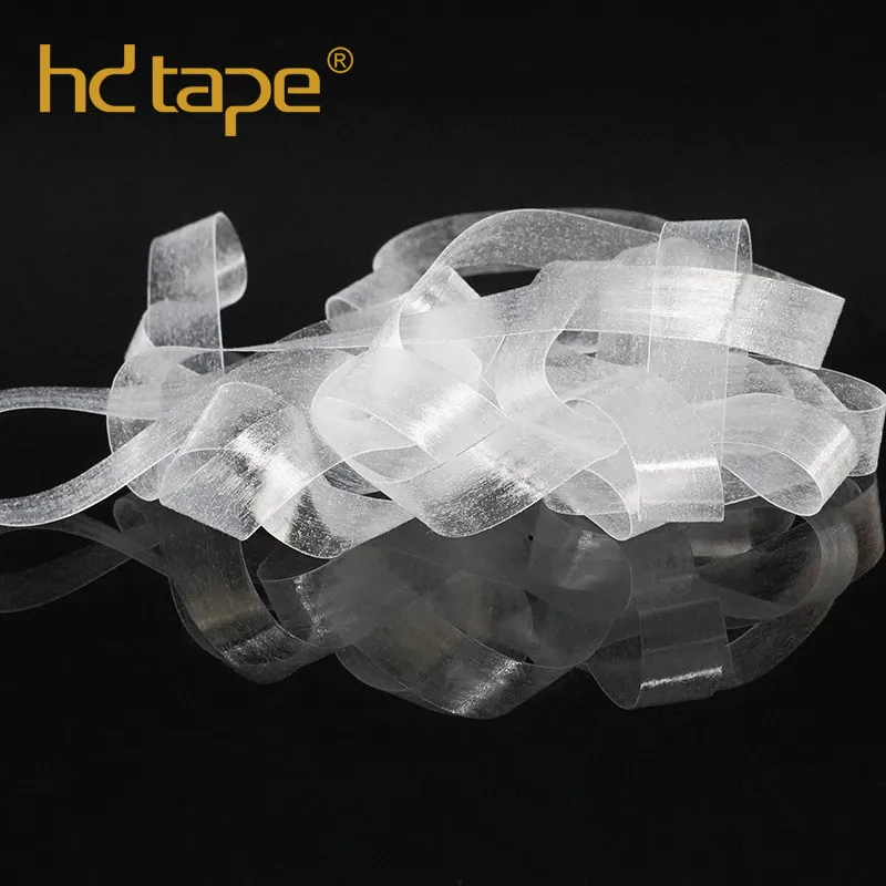 Oeko-tex 100 appendix 6 yoga clothes use roll package recyclable high stretch mobilon tpu clear elastic tape
