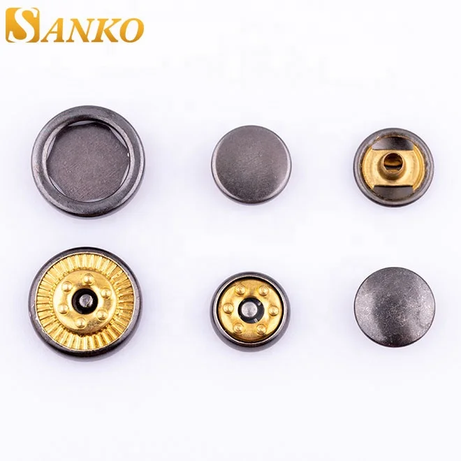 Press Snaps Fastener Custom Flat Cap Snap Button Charms 18mm Buttons Metal Zinc Alloy Round Nickel-free Eco-friendly Flatback