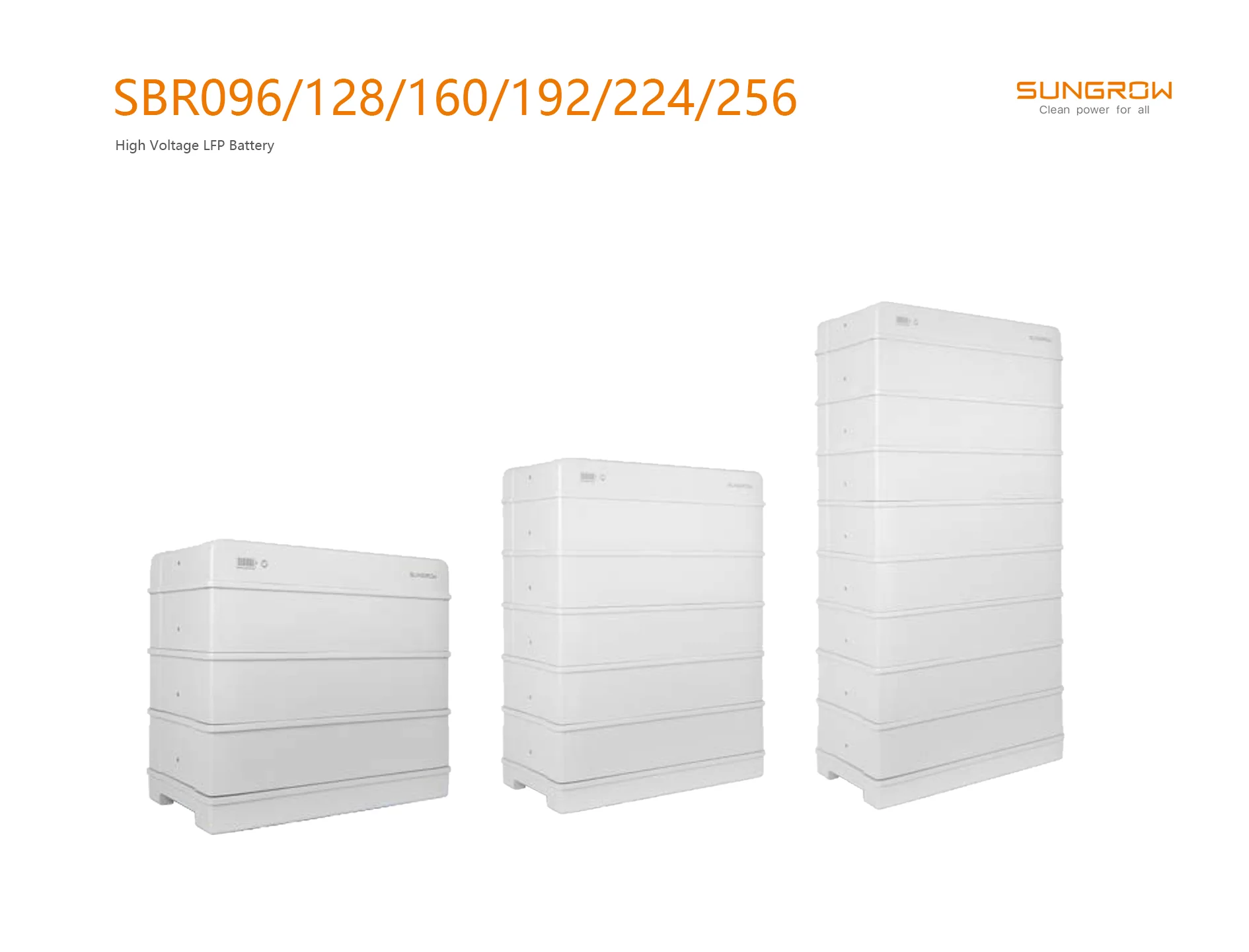 Sungrow 25 6 кВтч Высоковольтная батарея lfp SBR256 солнечная для хранения литий-железо-фосфатная