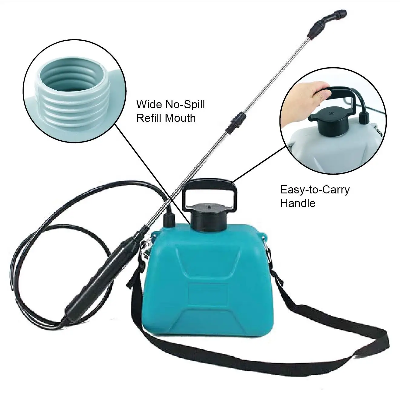 Agricultural Horticulture High Voltage Battery Knapsack 4L Spray Charging Pesticide Fogger Atomizer New Garden Electric Sprayer