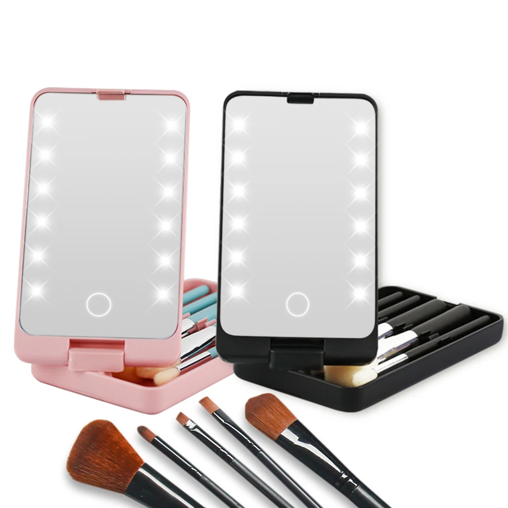 El6 Carcasa Mesa De Maquillaje Consola Metacrilato Luz Para Organizador Con