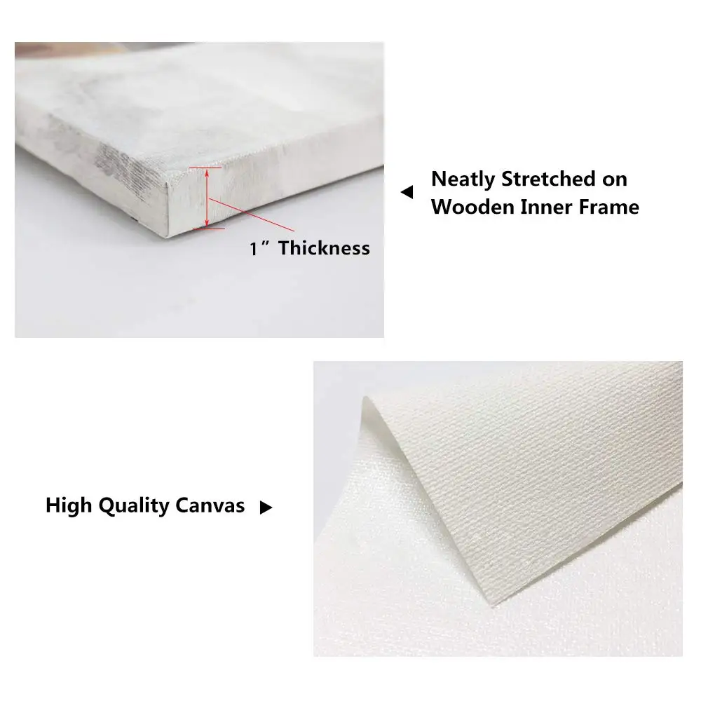 Gold Leaf Paintings Handmade Abstract Canvas Wall Art Set for Livingroom wall