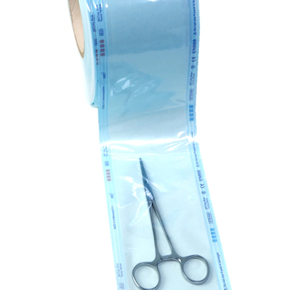 Heat Sealing Dialysis Paper+Composite Membrane Dental Autoclav Sterilization Roll Pouch