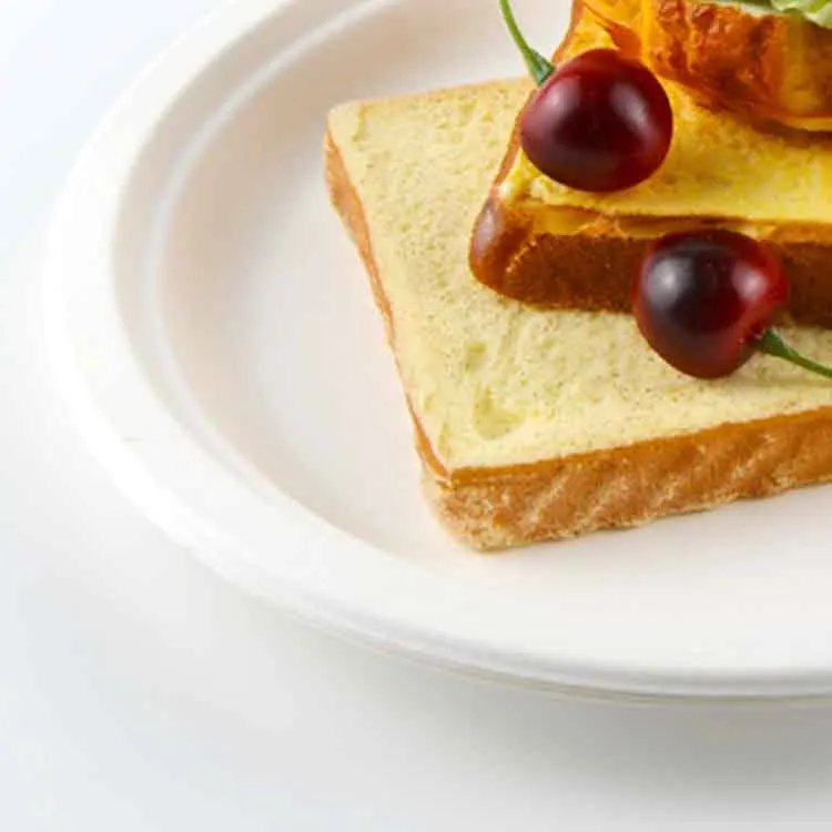 6 7 8 9 10 Inch Heavy-duty Malaysia Paper Plate Biodegradable Eco-friendly Compostable Paper Plate Raw Material For Buffet