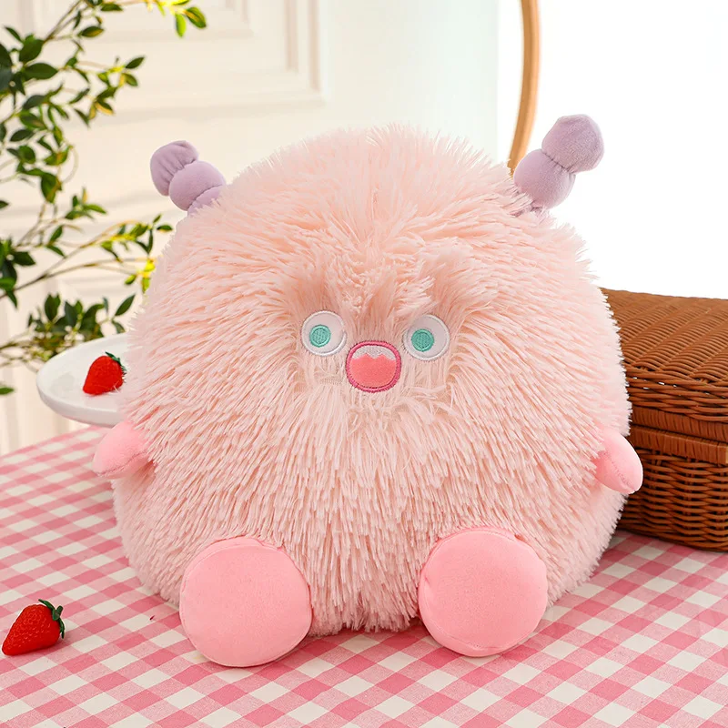 Cute Elf little monster plush toy big-eyed monster doll long-haired gift forgirls plush pillow
