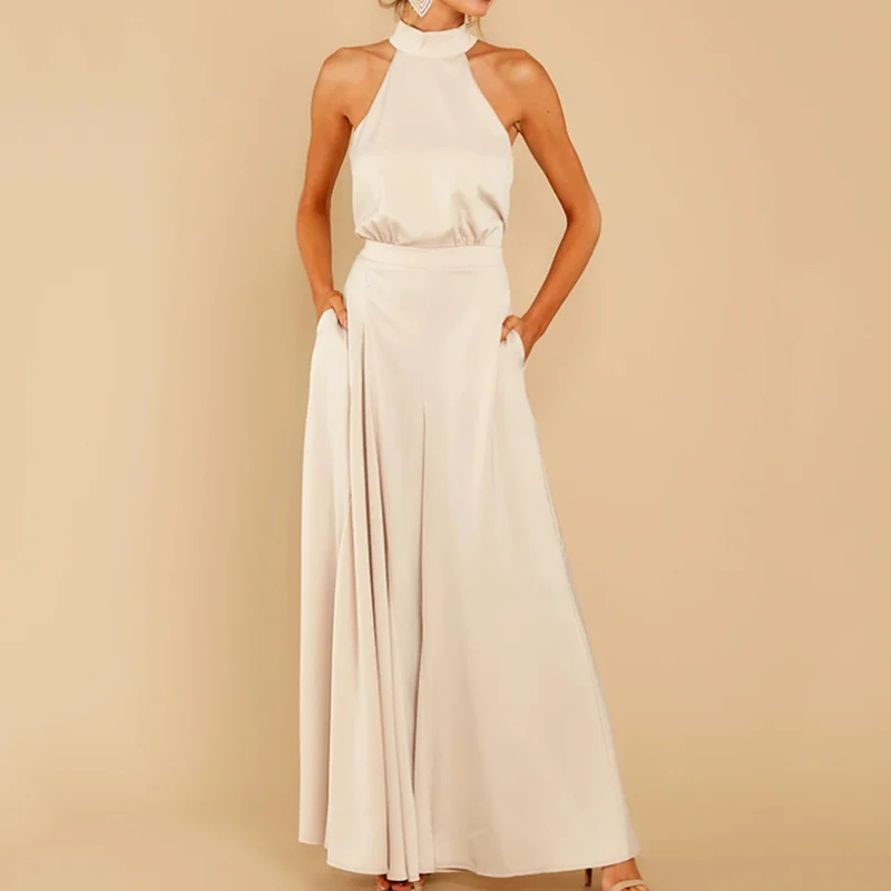 Женское длинное однотонное платье с открытыми плечами, весна-лето 2021