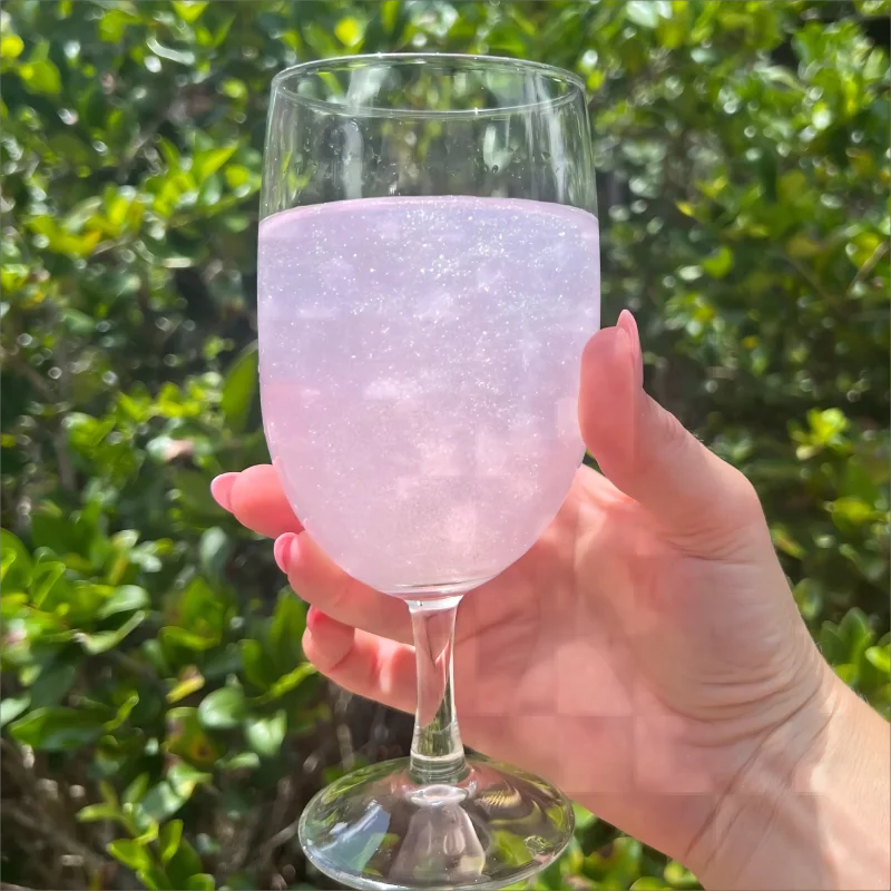 Baby Blue Pink Gender Reveal Shaker Edible Beverage Glitter Food Dust for Party Drinks