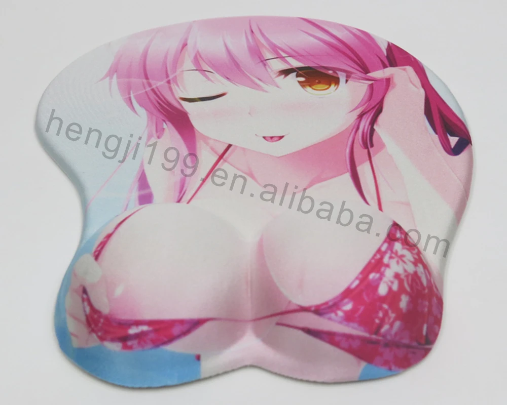 custom breast mouse pad open sexy girl full photo simulate big boobs 3d cartoon girl mouse pad