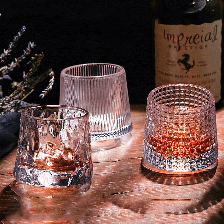 Hot sale stocked diamend custom wine glasses lead fee crystal whiskey glasses whiskey tumbler wineglass whiskey glass
