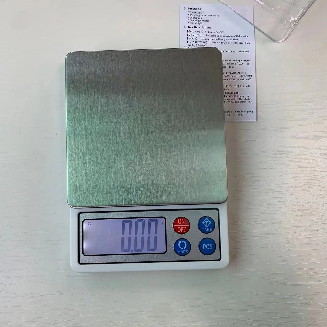 0.01G New Digital Weighing Weight Jewelry Diamond Scale Lab Balances Food Kitchen Scales Mini Gold Gram Coffee Scale