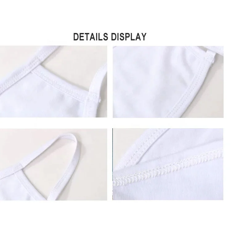 Personality Custom Thermal transfer Printed Blank White Dustproof anti-wind party facial decorated shield