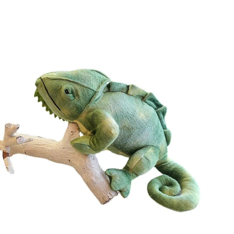 Linkbrand cpc Custom New Design Simulation Plush Chameleon Toy Plush Realistic Reptile Lizard Plush Toy