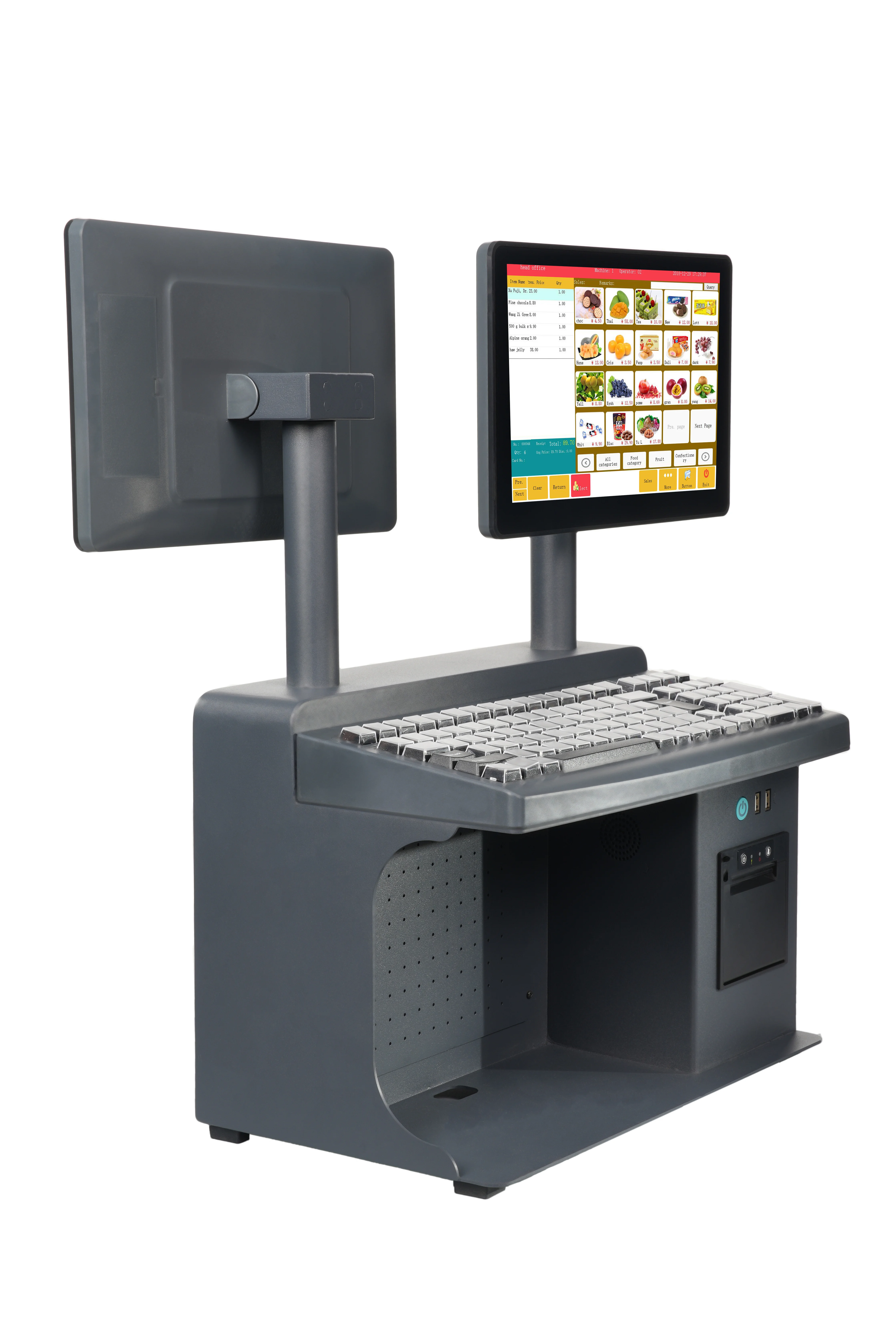 Cash Register Smart Touch Screen PC Casher POS System for Retail Stores Hotel Shopping Centers Restaurant
