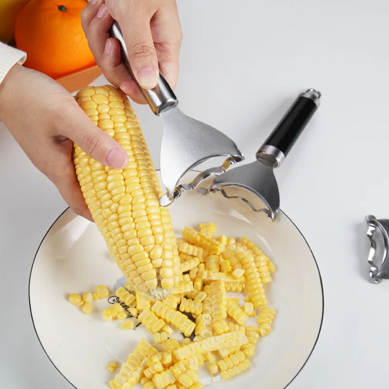 Amazon Best Sale Stainless Steel Multifunction Corn Cob Stripper Vegetable Slicer Kitchen Tools