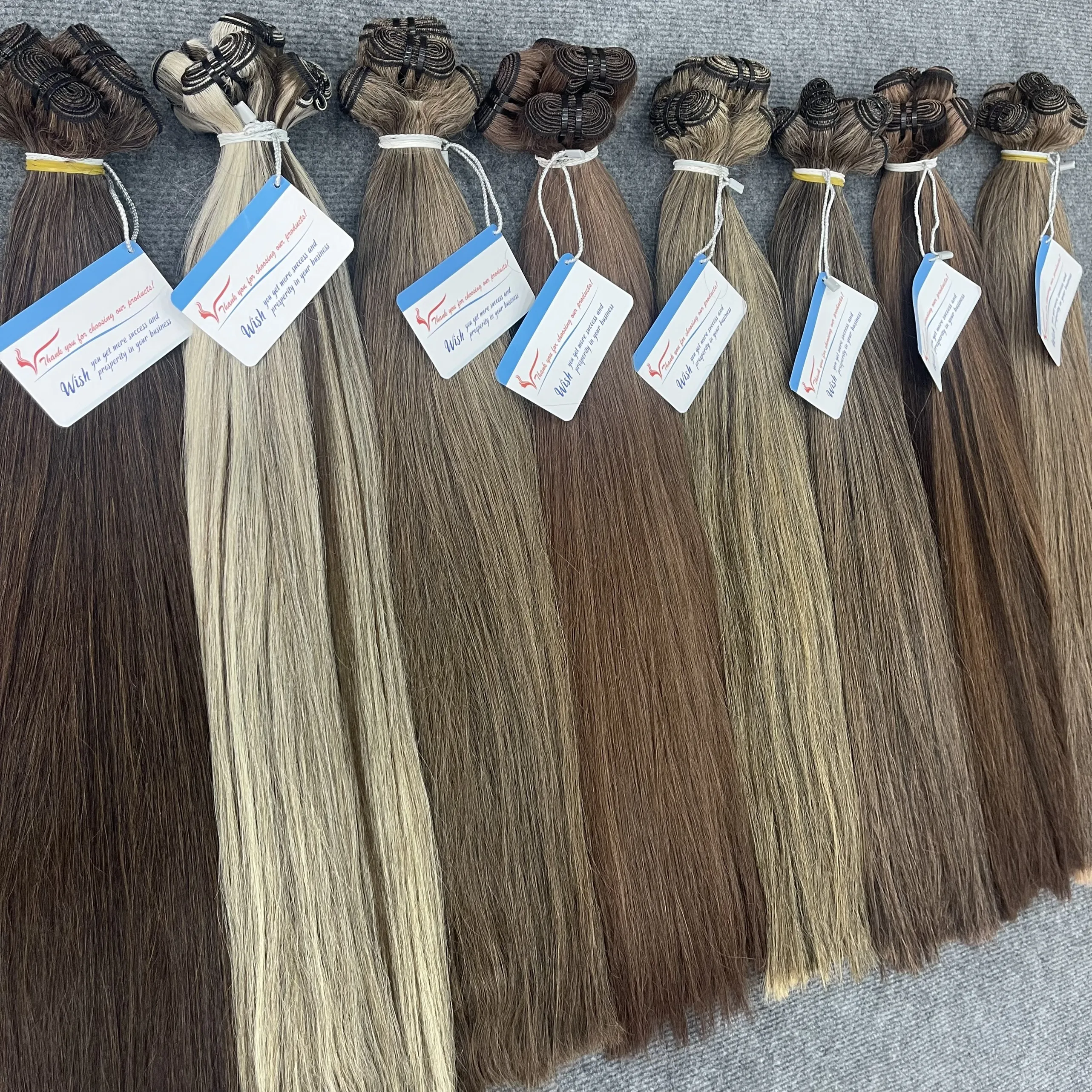 HOT DEAL 20% Color weft hair extension natural straight hair Vietnamese color hair with more than 30 colors genius weft