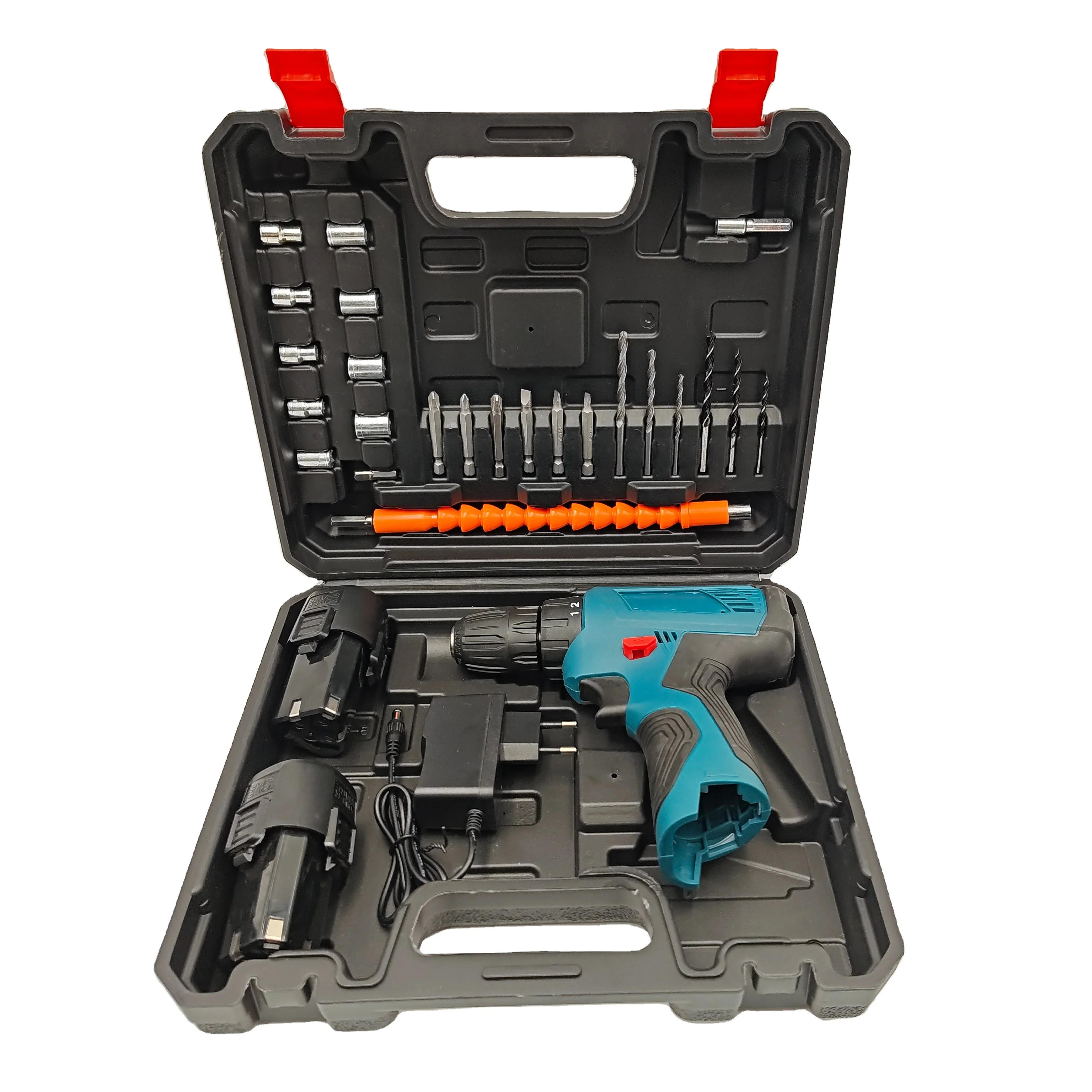 Portable Cordless Impact Drill Machine Customizable OEM Support Electric Other Brushless Drills Hand Tools Convenient Tool Box