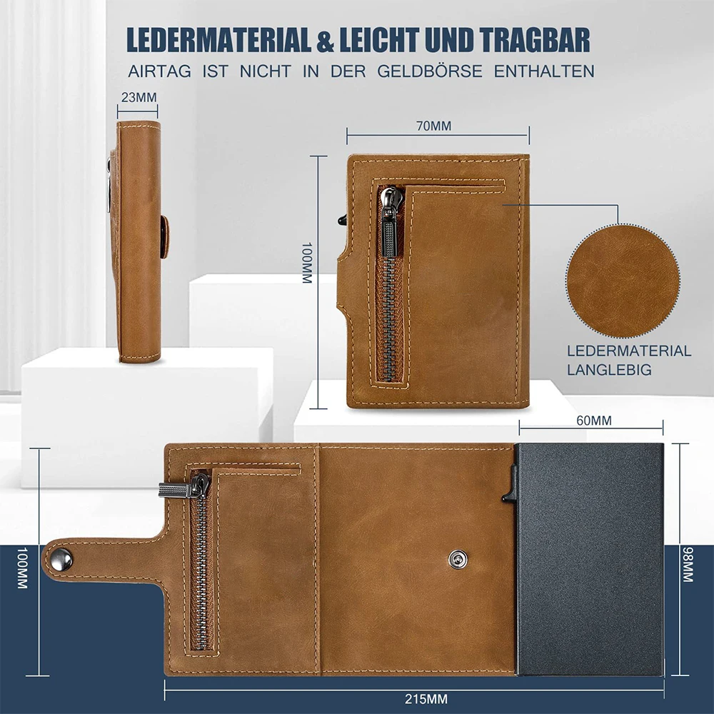 Custom Metal Wallet Credit Card Holder Aluminum Wallet With RFID Blocking