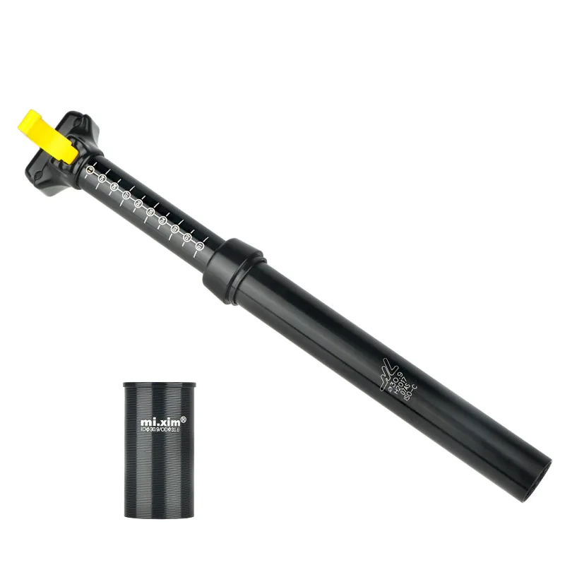 MTB bike seat tube manual control lifting Bicycle Dropper Seatpost oil pressure 30.9/31.6 Seat pole Aluminum alloy seat pillar