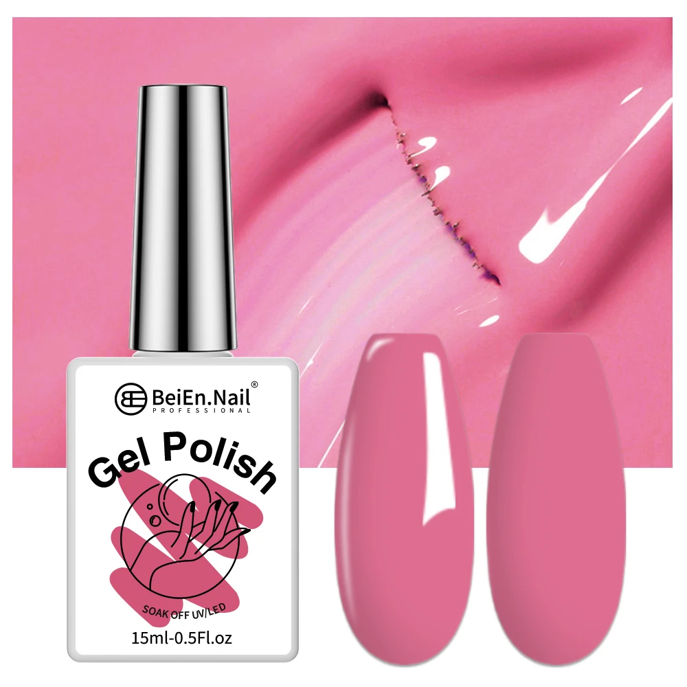 BeiEn Private Logo 15ml Soak Off UV/LED High Pigmented Gel Polish Mixed Color Kit Function Gel Polish OEM Bulk Wholesale