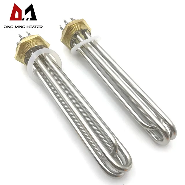 3KW 6KW 9KW 12KW 15KW Boiler Immersion Heaters Water Flange Tubular Heaters