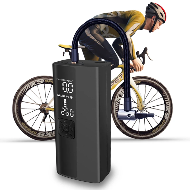 Уличный портативный Перезаряжаемый электрический воздушный насос 12 В с цифровым дисплеем быстрозаполняющие шины компрессор автомобильные велосипедные насосы для