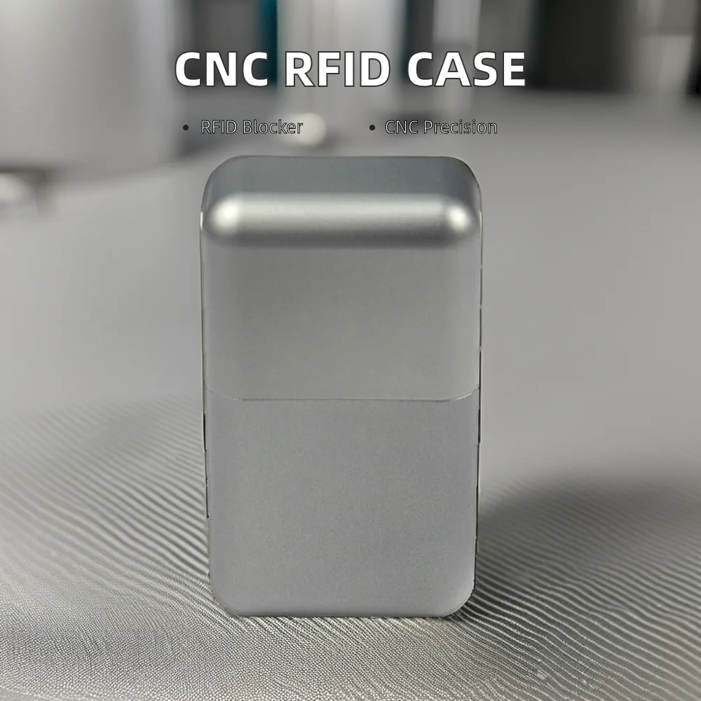 Micro Machining Services Aluminum Parts CNC Milling Car Key RFID Blocker Case Drilling-Customized Solutions