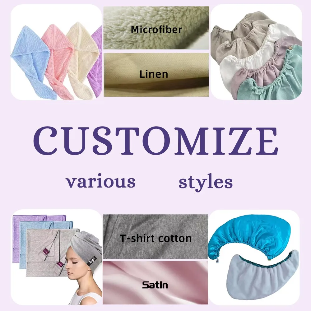 Ucharmin Cheap Wholesale Quick Drying Microfiber Hair Towel Custom LOGO Hair Towel Wrap  Hair Turban For Girl Women