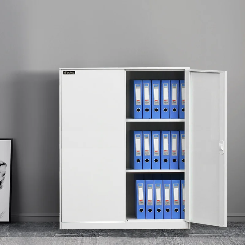 Drawer & Safe Box 1090 mm Fireproof height Files Steel Office With Cupboard Standard Glass Door file cabinet