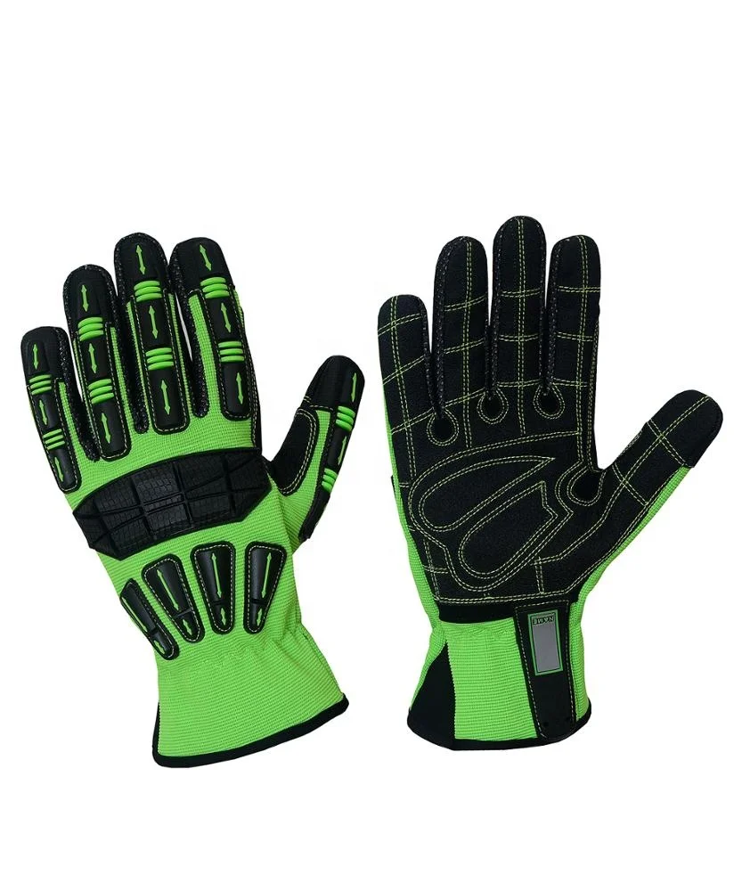 Anti Vibration Gloves TPR Anti Impact Palm Reinforcement Gloves  Impact Gloves