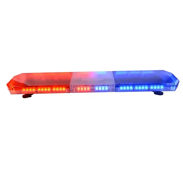 60 inch amber led emergency light bar Discount Low Profile Warning light bar with siren speaker