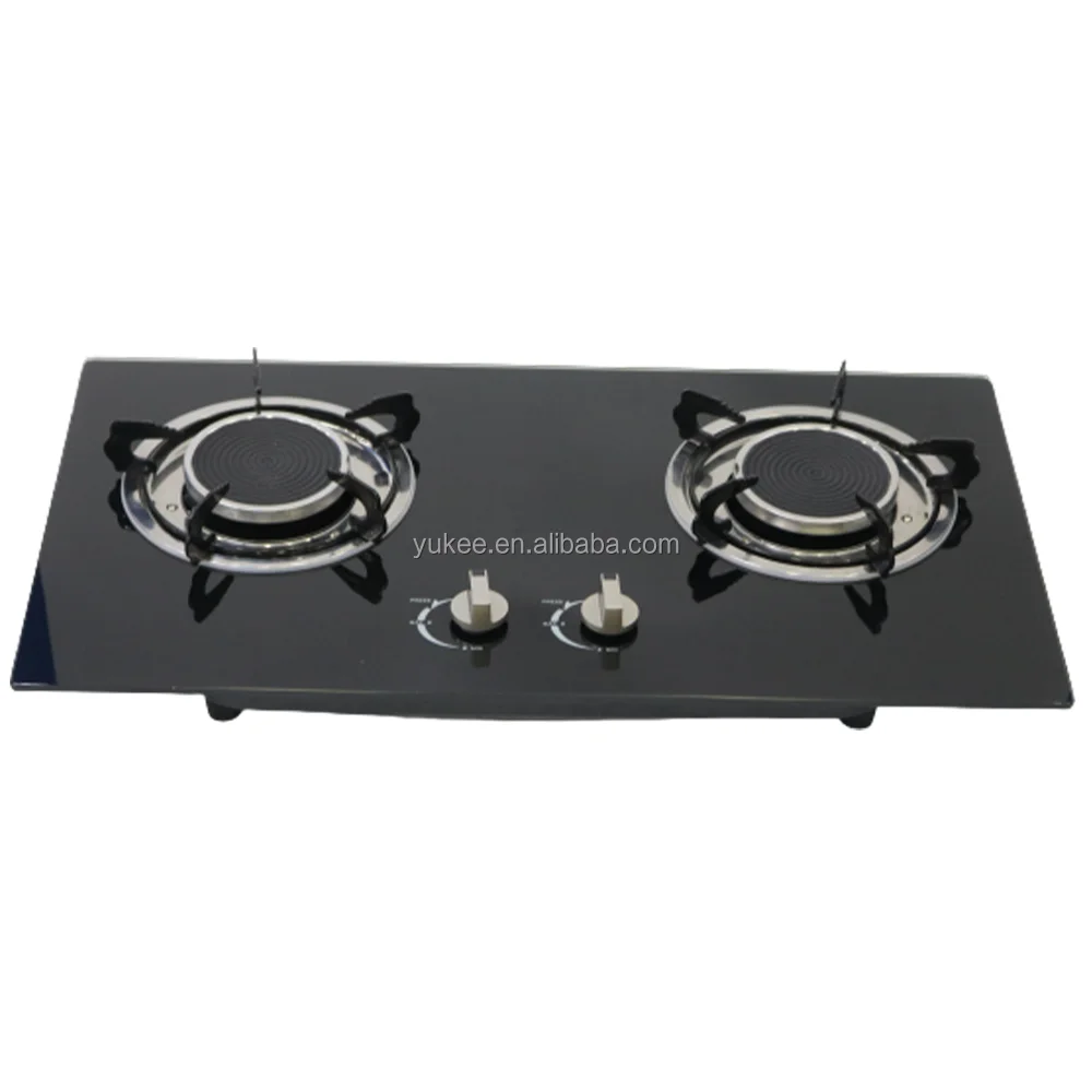 Thailand Hot Sale Infrared Stove Good Price Build In Gas Cooktop Glass Panel Built in 2 Burner Gas Cooker